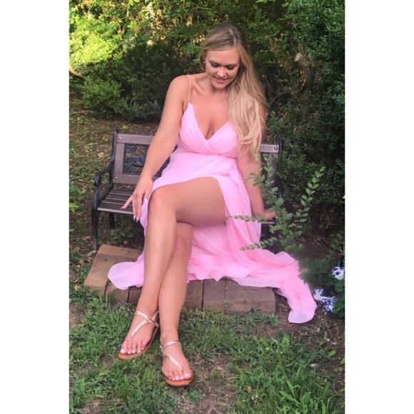 🎉HOST PICK!🎉 Pink Christina Wu Gown, Bridesmaid/Formal/Prom/Pagent, Size 10 - Picture 9 of 16